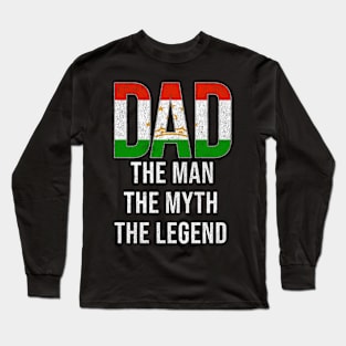 Tajikistani Dad The Man The Myth The Legend - Gift for Tajikistani Dad With Roots From Tajikistani Long Sleeve T-Shirt